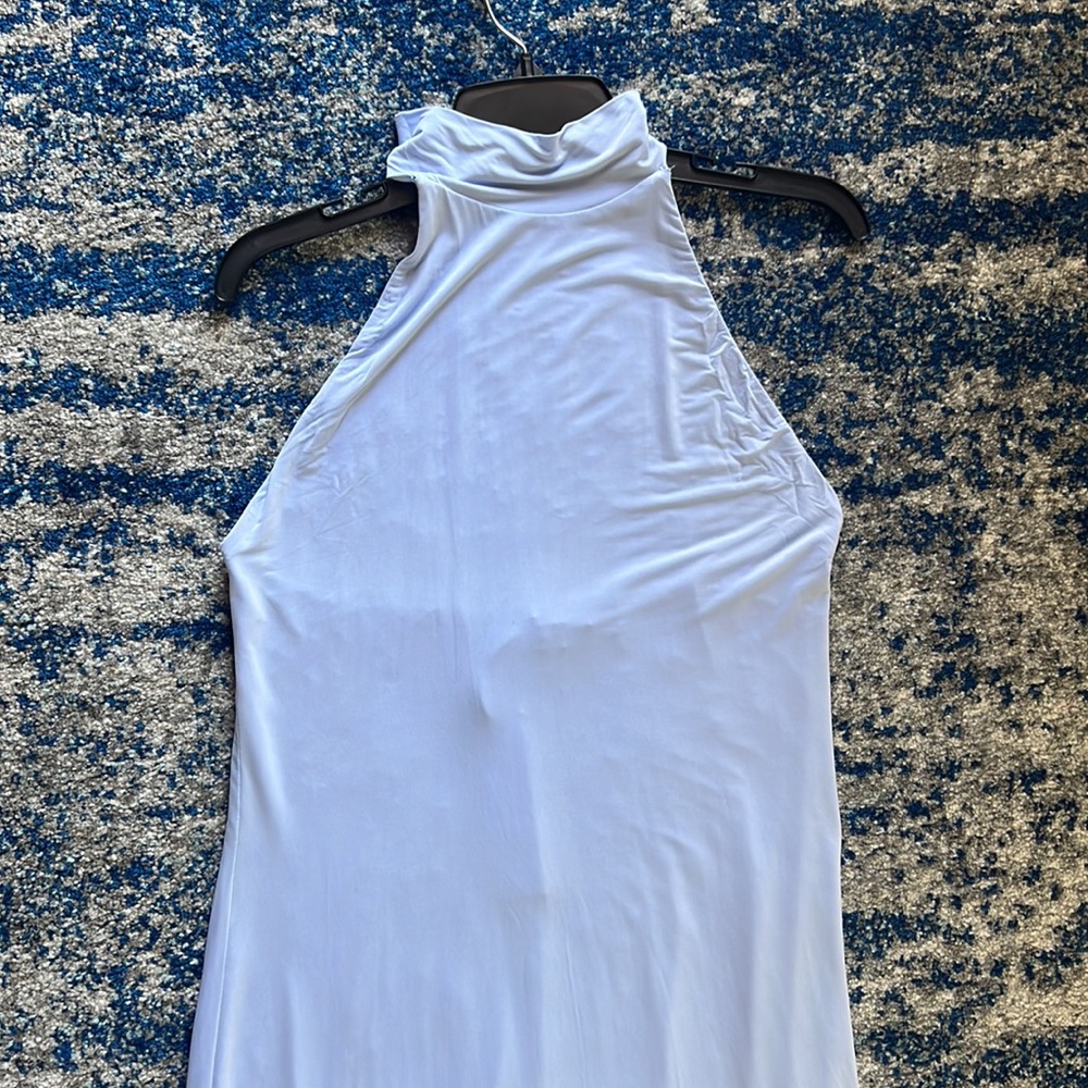 JONATHAN SIMKHAI STANDARD Raine Midi Dress in Sky Large - Picture 5 of 8
